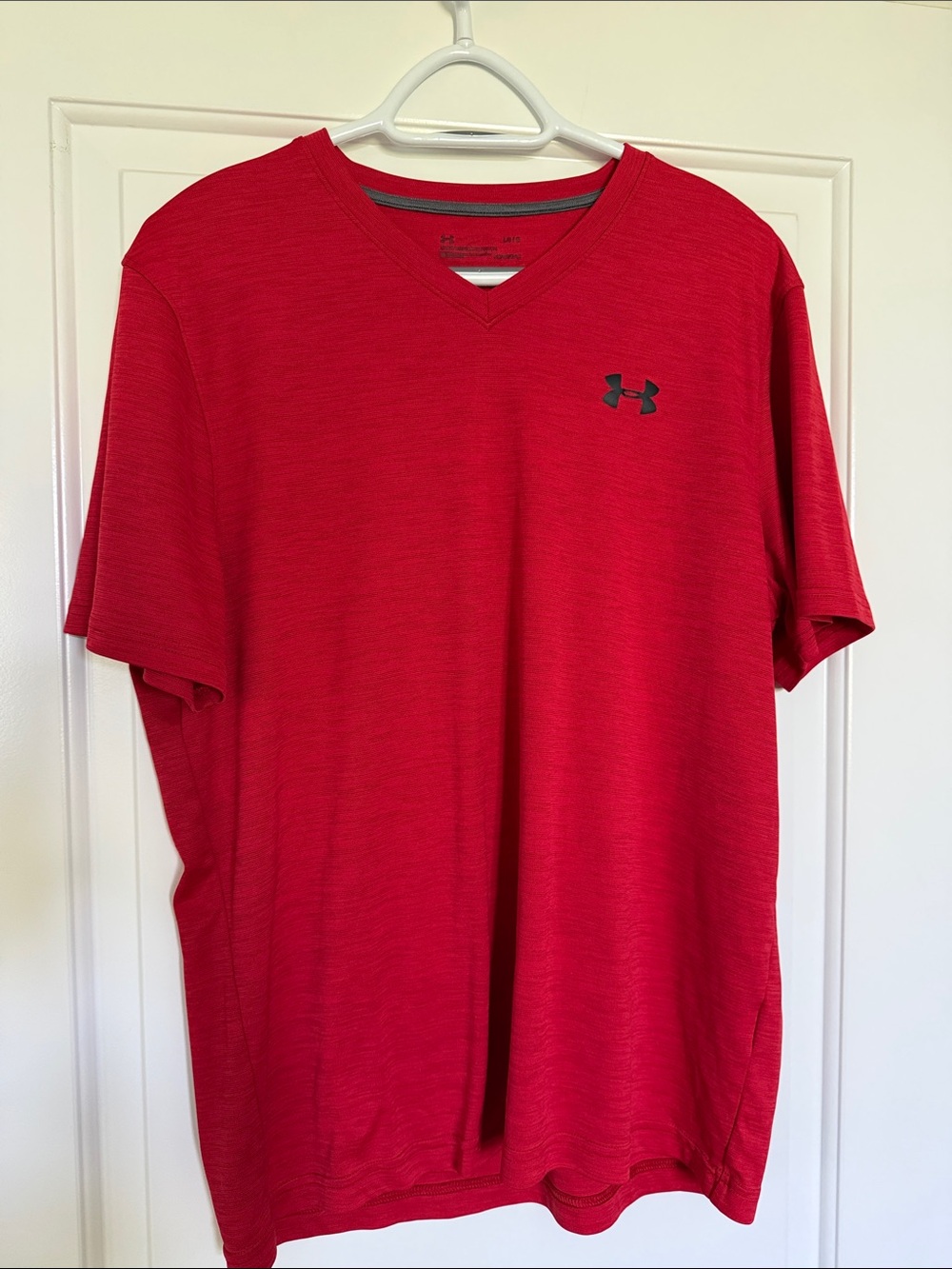 Under Armour Red V-Neck Performance Shirt